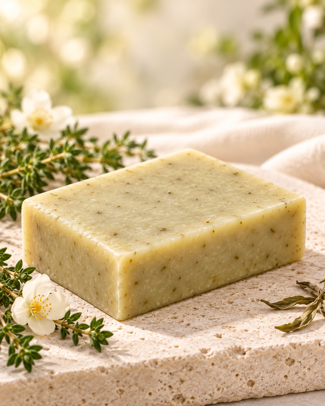 mehimiahme white tea & thyme Soap